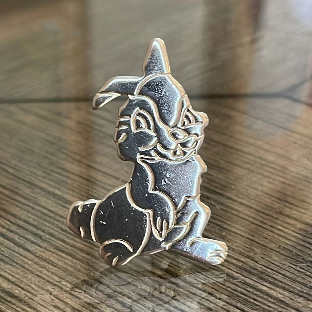 Vintage Thumper the Rabbit from Disney’s Bambi Movie - Silver-tone Pin